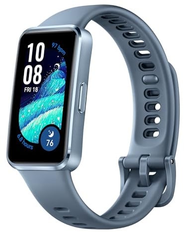 HUAWEI Band 10 Smartwatch, KI-gestütztes Fitness-Tracking, Professionelle Schlafanalyse, Bis zu 14 Tage Akkulaufzeit,Schlankes Gehäuse aus Aluminiumlegierung, für iOS & Android, Blau