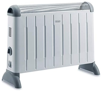 De'Longhi Konvektor HCM2030 - Heizgerät mit 3 Heizstufen für Räume bis 60 m³, Sicherheitsthermostat, Frostschutzfunktion, Raumthermostat, Grau