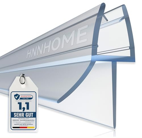 HNNHOME Duschtürdichtung Gerade 87cm Glastür 4-6mm Spalt 18mm | Transparentes PVC, Flexible Dichtung für Dusche und Badewanne, einfache Montage, Verhindert Wasseraustritt an Duschtüren