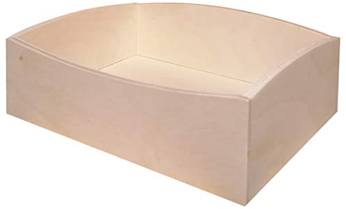 Hamster & Mäuse Sandbad Modern Art mit Easy Entry - das Elegante Sandbad auch wenn Ihr Liebling älter Wird - aus hochwertigem Holz