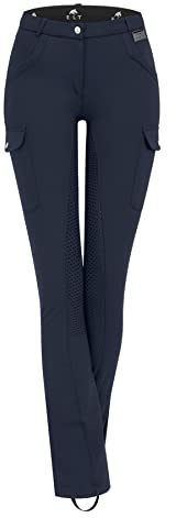 ELT Reithose Micro Jodhpur Cargo Silikon, 42, blau