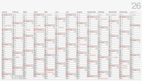 BRUNNEN Plakatkalender Mod. 701 00 2026 | 1390×790 mm