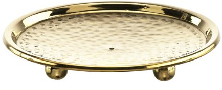 Kerzenteller 12cm Innen Durchmesser - Gold, Messing, Dekorativ - HECK Kirchenkerzen und Zubehör