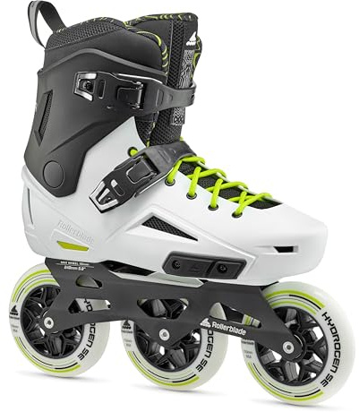Rollerblade Lightning 110, Inline Skates für Männer, Urban Inliner, Weiss/Schwarz, 44.5/45