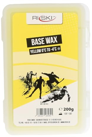 RiSki Skiwachs Base Wax Alpin gelb 200g