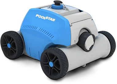 Steinbach Poolstar Poolrunner Battery+ – 061013AV – Kabelloser Bodensauger für Pools mit bis zu 18 m² Bodenfläche – Bis zu 2 Stunden Akkulaufzeit – Auch für Salzwasser geeignet