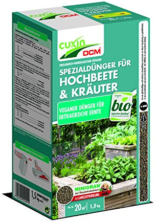 Cuxin Hochbeetdünger und Kräuterdünger 1,5 kg Bio - logisch VEGANER Dünger