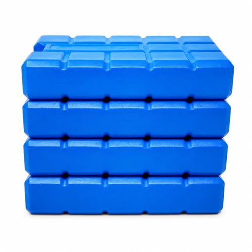 ZiVie® Kühlakku Set mit 4 Kühlpads (400ml) klein & flach | schnell gefrierende Kühlakkus für über 12 Stunden Kühlung | Kühlpack für Kühltasche & Kühlbox | Maximale Frische und Kälte