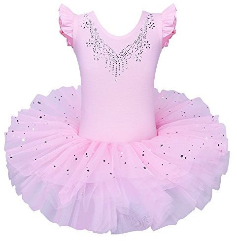 ZNYUNE Mädchen Kinder Ballett Tanz Kleid Klassik Ballettanzug