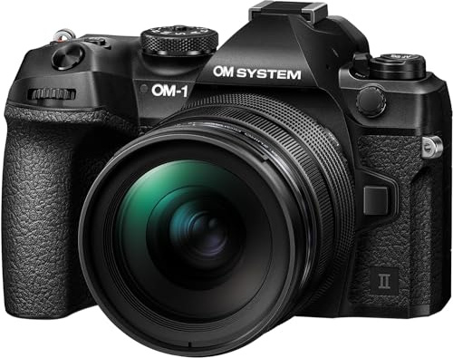 OM SYSTEM OM-1 Mark II Systemkamera - 20 MP + M.Zuiko 12-40mm f2.8 PRO II | Micro Four Thirds Kamera mit 5-Achsen-Bildstabilisator, 8,5 Stufen IS, Stacked BSI Live MOS Sensor und Live-GND-Filter