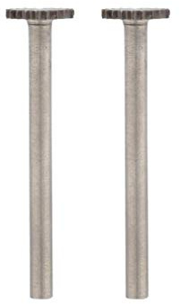 Dremel 199 Hochgeschwindigkeits-Fräser - Zubehörsatz für Multifunktionswerkzeug mit 2 Fräsern Ø9,5mm zum Schnitzen, Gravieren und Fräsen in Holz, Weichmetall, Beton u.v.m., 9,5 mm