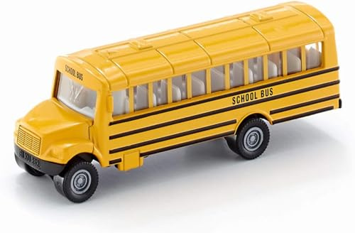 Siku 1319, US-Schulbus, Spielzeugauto für Kinder, Metall/Kunststoff, Gelb, Vielseitig einsetzbar