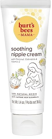 Burt's Bees® Mama Beruhigende Creme für die Brustwarzen mit Kokosnuss, Calendula und Vitamin E, 100% natürlichen Ursprungs, 1,4 Unzen