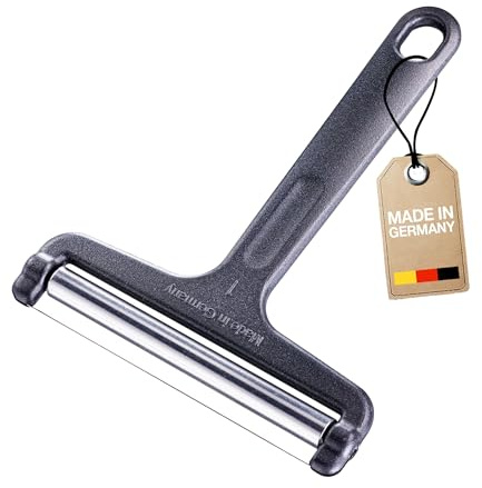 Westmark Käseschneider - Rollschneider mit verstellbarer Schnittstärke - Made in Germany - 100% rostfreier Edelstahldraht - Special Dark Edition (Anthrazit)