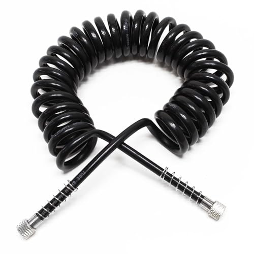 Airbrush Spiralschlauch 2x G 9,51 mm (1/8) Innengewinde 3 m Druckluftschlauch