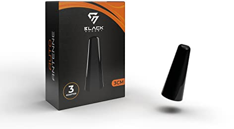 BlackNugget® Autoantenne 3cm - Universal Kfz Antenne - Dachantenne mit erstklassiger Empfangsqualität - Kurze Autoantennen für AM & FM Empfang - DAB Antenne Auto - Kurzstabantenne