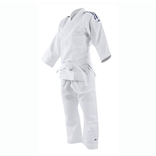 adidas Kimono Judo Anzug ADIJ180, elastische Hose, ohne Gürtel weiß weiß 160/170