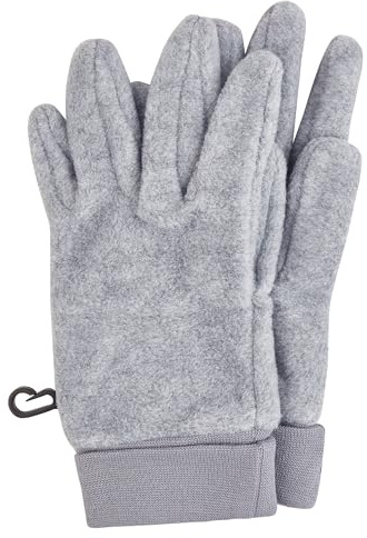 Sterntaler Fingerhandschuh Microfleece mit elastischen Bündchen – Warme Kinder Handschuhe – Unisex Winterhandschuhe für Jungen & Mädchen - Accessoire für kühlere Tage – silber melange, Größe 4