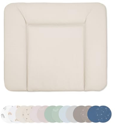 Ehrenkind® Abwaschbare Wickelauflage - Hygienisch, Sicher und Vielseitig in Beige | Wickelauflage 72x85 | Wickelunterlage | Wickeltischauflage abwaschbar