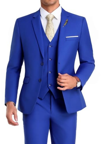 Mrbuerly Herren Men Suits 3 Piece Tuxedo