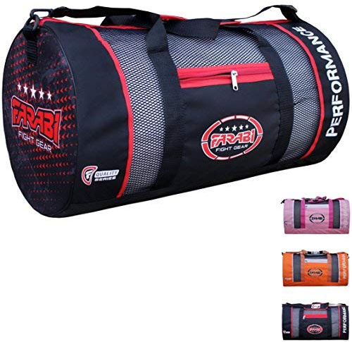 Farabi Sports Fitness-Studio Fitness Sportzeug Tasche, MMA, Boxen Ausrüstungstasche, Reisetasche (Black)