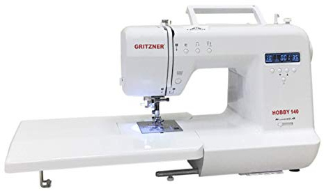 Gritzner Hobby 140 - Computernähmaschine mit 140 Sticharten und Anschiebetisch