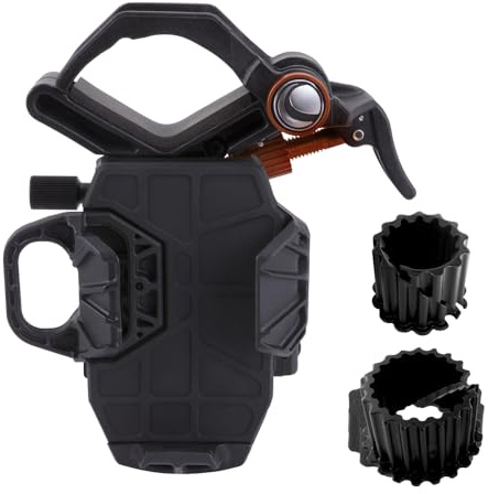 Celestron 81055 NexYZ 3-Axis Universal Smartphone Adapter, Patented Design - Works with Telescopes, Spotting Scopes, Binoculars, Monoculars and Microscopes, Black