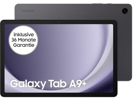 Samsung Galaxy Tab A9+ Wi-Fi Android-Tablet, 64 GB Speicherplatz, Großes Display, 3D-Sound, Simlockfrei ohne Vertrag, Graphite, Inkl. 3 Jahre Herstellergarantie [Exklusiv bei Amazon]