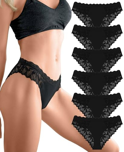 Sth Big Unterhosen Damen Spitze UnterwäSche Frauen Sexy Brazilian Slip Damen Pantys Atmungsaktiv Underwear Women Panties & Hipsters Mehrpack