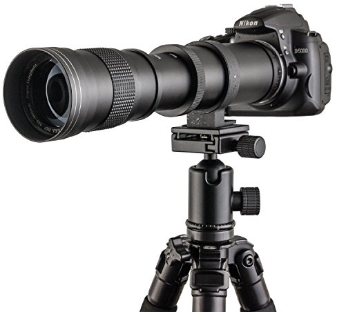 Fotga 420-800mm f/8.3-16 Super Tele Zoom Objektiv Teleobjektiv Zoomobjektiv Vario-Objektiv Lens für Canon EOS 1D, 5D, 6D, 7D, 10D, 20D, 30D, 40D, 50D, 60D, 100D, 300D, 350D, 400D, 450D, 500D, 550D, 600D, 700D, 1000D, 1100D, 1200D und mehr DSLR/SLR Kamera