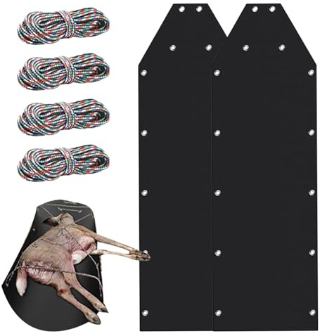 Joyivike Deer Drag Schlitten Winter Transport-Schlitten Outdoor Utility Schlitten Mit Seil Zum Schleppen Von Eisfischen, Feuerholz, Camping Jagdzubehör, 198 cm X 58 cm