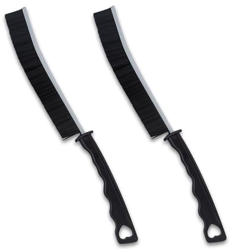 2 Stück Pure Clean Bürste,Fugenreinigungsbürste,Hartborsten Ecken Reinigungsbürste,Schmale Bürste Zum Reinigen,Hartborsten Eckenreinigungsbürste für Fliesenböden Küche Badezimmer