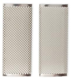 CREDO Ersatzreibflächen für Hornhaut-Flachraspel, 1 x grob, 1 x fein