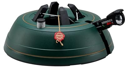 Krinner® Premium Christbaumständer Weihnachtsbaumständer Ultra Grip + L für Baumhöhe bis 2,7m inkl. Einseiltechnik Fußpedal mit Sicherungsglocke und 3,7 Liter Wassertank MADE IN GERMANY