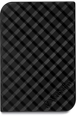 Verbatim Store 'n' Go externe Festplatte - 2 TB - tragbarer USB 3.0-Datenspeicher, schnelle Datenübertragung bis zu 4800 Mbit/s, schwarz, geriffelt