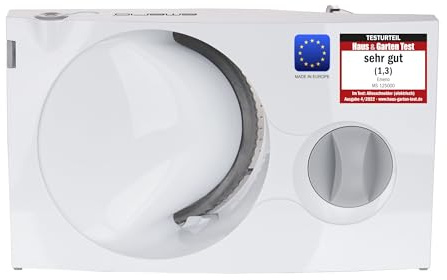 EMERIO Allesschneider Brotschneidemaschine MADE IN EU mit Edelstahlmesser | einstellbar 0-17mm | platzsparend klappbar | Sicherheitsschalter | 100 W | ideal für Brot, Wurst, Käse & Gemüse | MS-125000