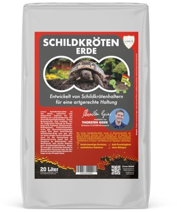 Schildkrötensubstrat 20 L – natürliche Schildkrötenerde ohne Dünger, feinkrümelig und grabfähig für Landschildkröten als Erde mit natürlicher Struktur