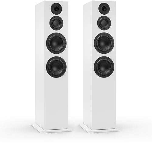 Nubert nuBoxx B-70 | Weiße Standlautsprecher | 2 Stück Passivboxen | Boxen für Stereo & Musikgenuss | Standboxen neben Lowboard | Boxen mit 3 Wege Technik | Standlautsprecher für TV