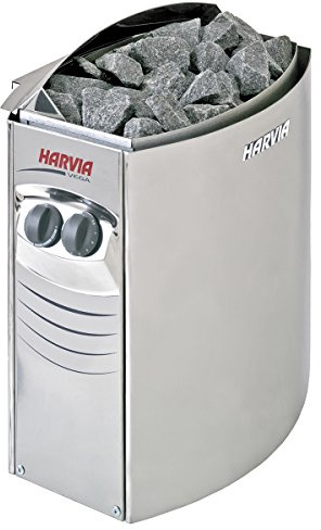 Harvia Vega Saunaofen - BC45 4,5 kW mit integrierten Steuergerät, Edelstahl