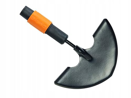 Fiskars Rasenkantenstecher, Werkzeugkopf, Breite: 35 cm, Borstahl, Schwarz/Orange, QuikFit, 1000690