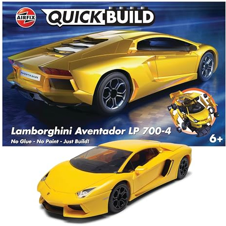 QUICKBUILD Lamborghini Aventador Modellbausatz, gelb