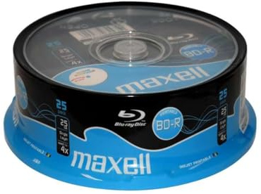 Maxell BD-R Blu-ray Disc 4X 25GB (25er Pack)