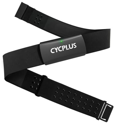 CYCPLUS H2Pro Brustgurt Herzfrequenzmesser, Bluetooth & ANT+ HR-Sensor mit 500h Batterielaufzeit, IPX7 Wasserdicht & Staubdicht, Kompatibel mit Strava/CYCPLUS App
