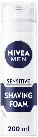 3 x NIVEA Rasierschaum Men Sensitive mit Kamille - 200 ml