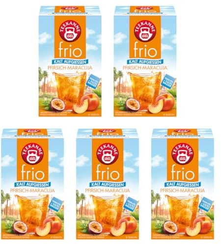 Teekanne frio Pfirisch-Maracuja, 5er Pack