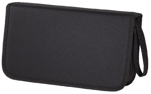 Hama CD Tasche für 104 Discs/CD/DVD/Blu-ray (Mappe zur Aufbewahrung, platzsparend für Auto und Zuhause, Transport-Hüllen) Schwarz