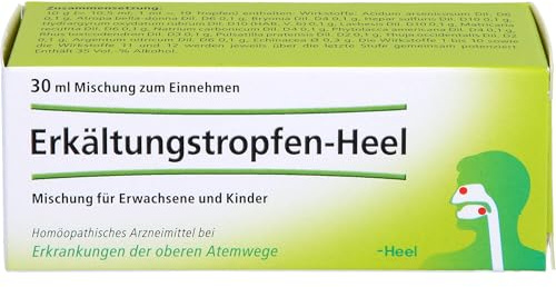Heel Erkältungstropfen Mischung bei Erkrankungen der oberen Atemwege, 30 ml Lösung