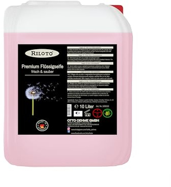 Lorito frisch & sauber Premium Flüssigseife 10L vegan | Handseife flüssig im Gewerbe-Großpack, zur sanften & schonenden Handreinigung, wohlduftende Nachfüllseife für Seifenspender