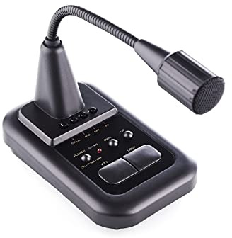 AVAIR AV-508 Vorverstärktes Tischmikrofon Keramikkapsel | Keramikkapsel, automatischer Pegelregelung, PTT-Lock & Dual-Ausgang für Icom, Kenwood & Yaesu
