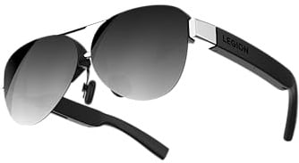 Lenovo Legion Glasses 2 Schwarz AR-Brille mit Micro-OLED, 120Hz, 65g, USB-C Plug-and-Play
